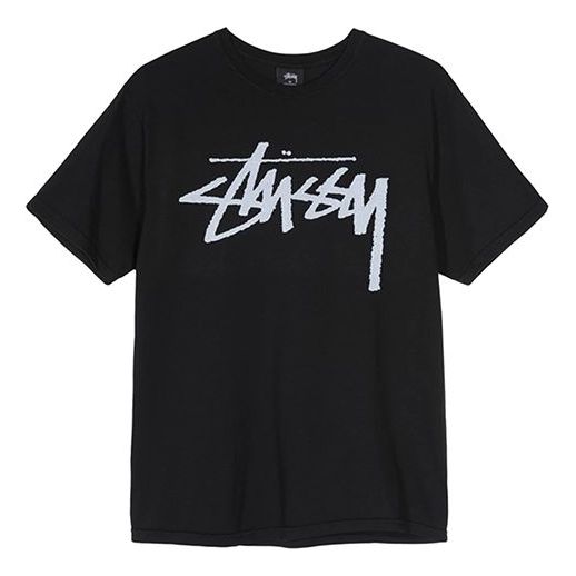 Stussy Stock Tee Logo Short Sleeve Unisex Black 1904442-BLACK