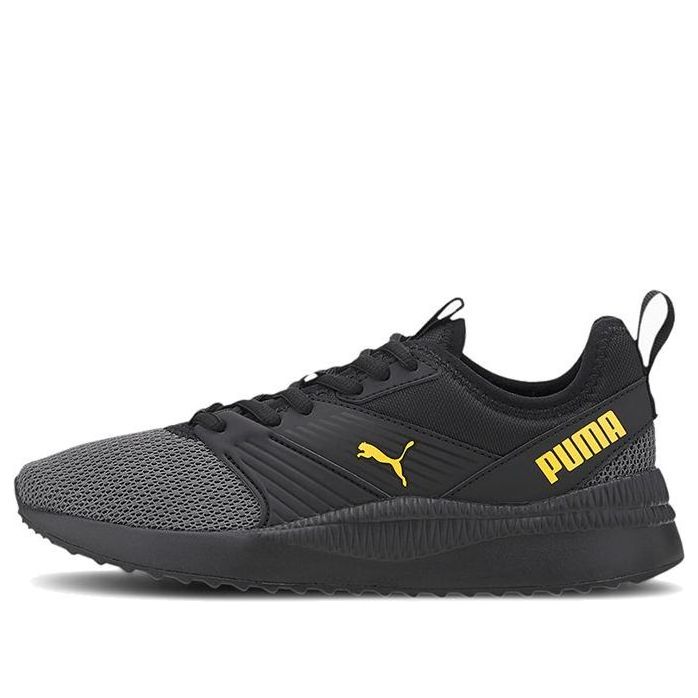 (GS) PUMA Pacer Next Ffwd Low Top Running Shoes Black/Yellow 374201-02