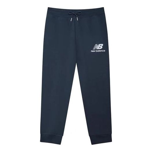 New Balance Essentials Stacked Logo Sweatpants Asia Sizing 'Blue' AMP03558-ECL