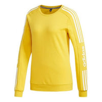 (WMNS) adidas neo Casual Round Neck Pullover Yellow GD1622
