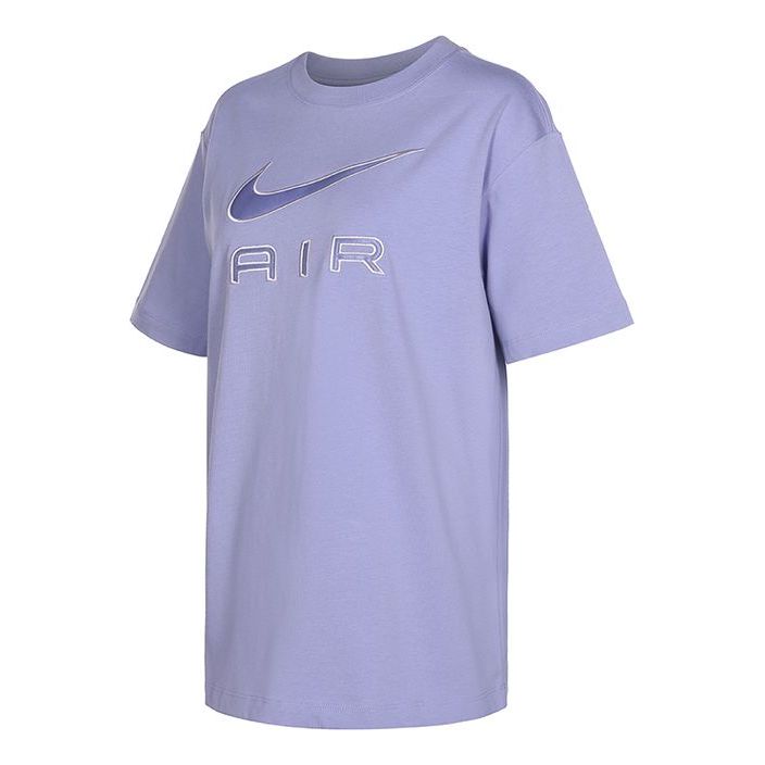 (WMNS) Nike Air Logo T-Shirt 'Purple' DR8983-569