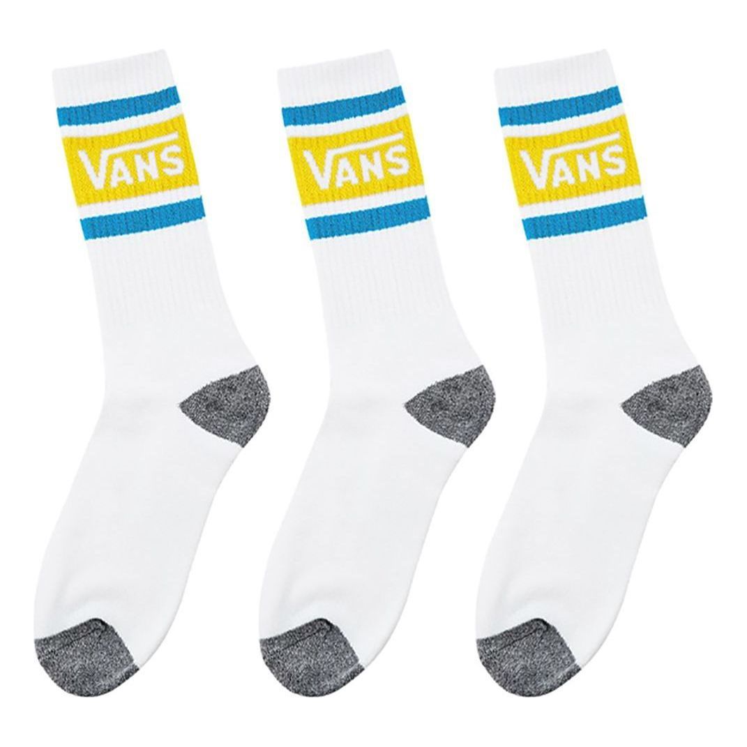 Vans Tribe Crew Socks 'White Blue Yellow' VN0A3H3FYPC