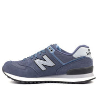 New Balance 574 Series Wear-resistant Non-Slip Shock Absorption Low Tops Gray Blue ML574CUB