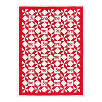 Supreme Patchwork Quilt 'Red White' SUP-SS23-28
