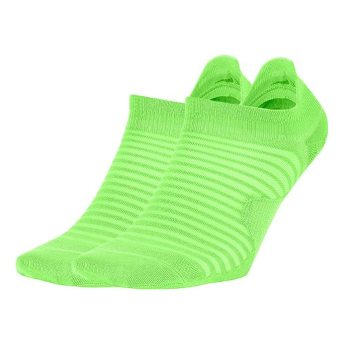 Nike Sports Breathable Running Socks One Pair Green Yellow SK0052-376