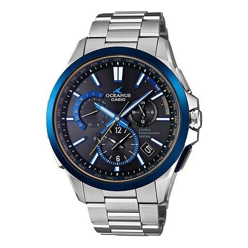 Casio Oceanus Fashion Sports Analog Watch 'Marine Blue Black Silver' OCW-G1100TG-1A2021Q