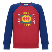 Gucci GG Cotton Jersey Sweatshirt 'Red Blue' 497255-X3I87-6094