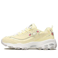 (WMNS) Skechers D'Lites-Bright Blossoms Low-Top Daddy Shoes Yellow 11977-YEL