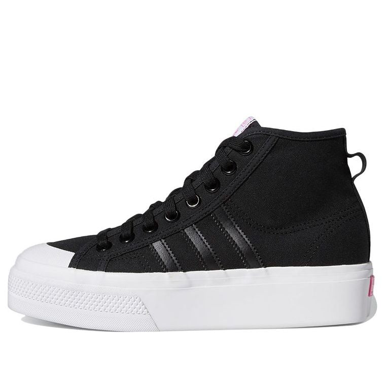 (WMNS) adidas Nizza Platform Mid 'Black' FY7579