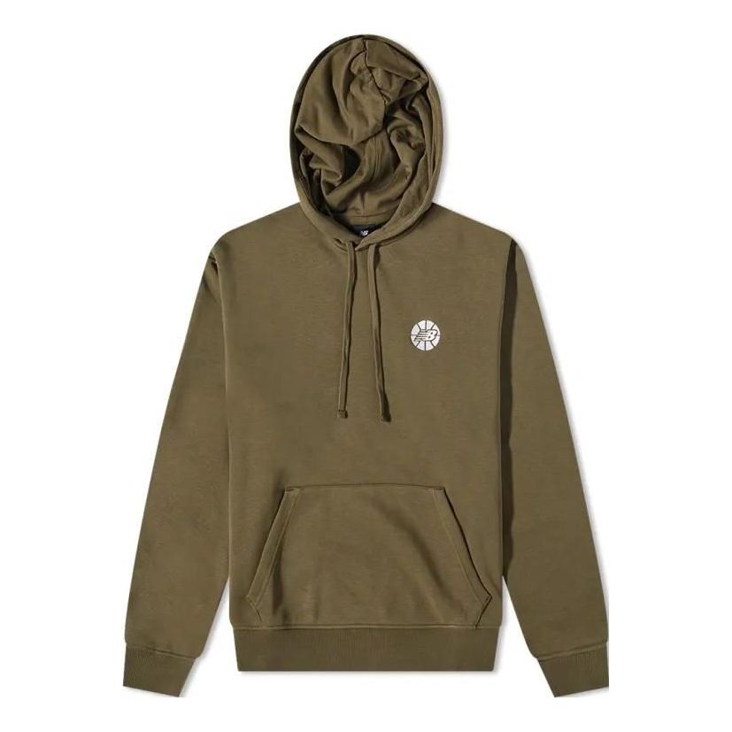 New Balance Hoops Fundamentals Hoodie Asia Sizing 'Dark Moss' MT23581-DMO