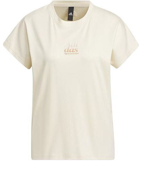 (WMNS) adidas 5 Miles Lounge Silky Touch T-shirt (Asia Sizing) Asia Sizing 'Beige' IM8861