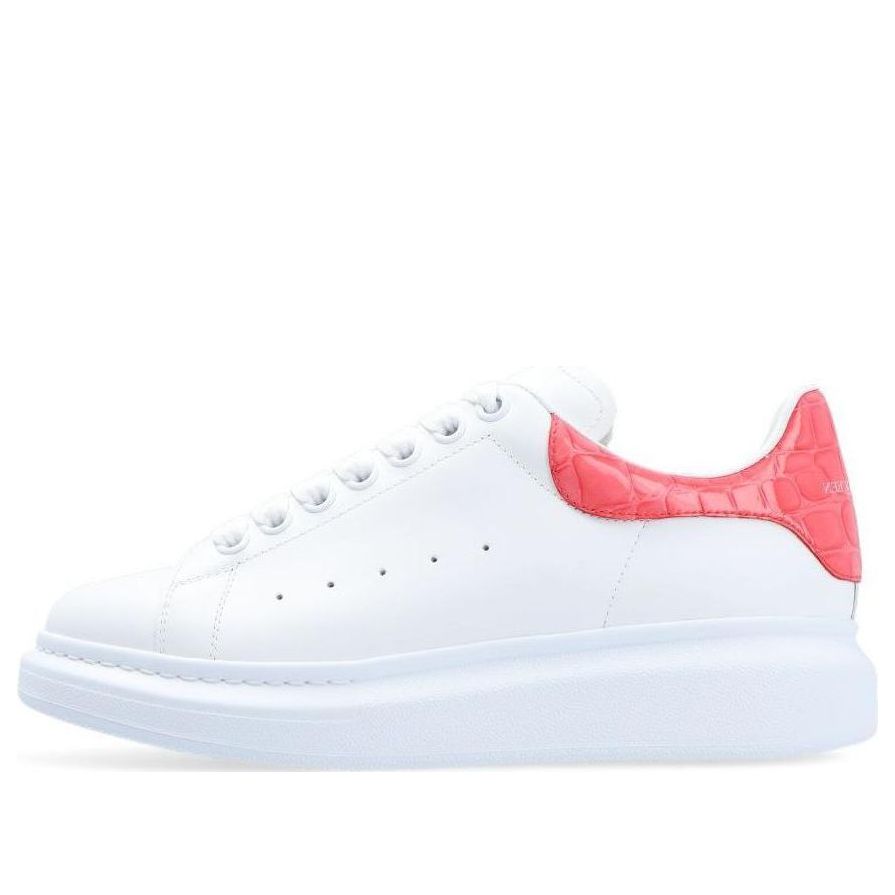 (WMNS) Alexander McQueen Oversized Sneaker 'White Pink' 553770WHXMY9663