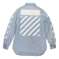 Off-White Temperature C/O Virgil Abloh Men's Temperature Denim Shirt Light Blue OMYD001S183860237101