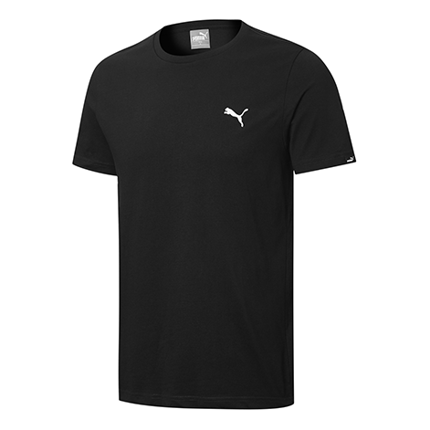 PUMA Embroidered Logo Round Neck Short Sleeve Black 834479-01