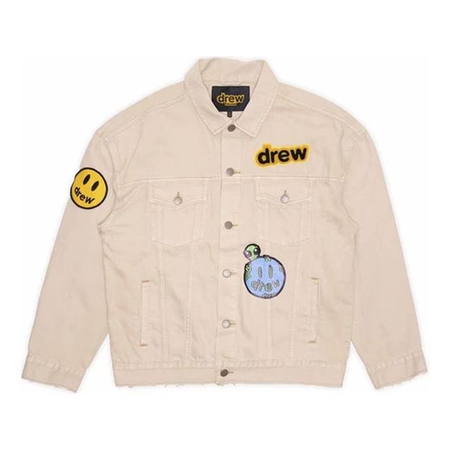 Drew House Mixed Media Trucker Jacket 'Natural' DR-FW21-049