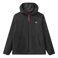 FILA Athletics Alphabet Printing Hooded Jacket Black A11M111701F-BK