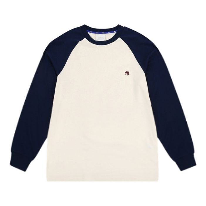 MLB LA Splicing Long Sleeves Unisex Navy Blue 31TS03941-50N