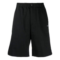 Off-White SS21 Logo Alphabet Button Shorts Loose Fit Black OMCB049S21FAB0011001