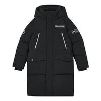 Skechers SKX Casual Long Down Jacket 'Black White' P423B014-0018