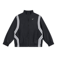 (GS) Nike Crossover Repel Basketball Jacket 'Black White' FZ5233-010
