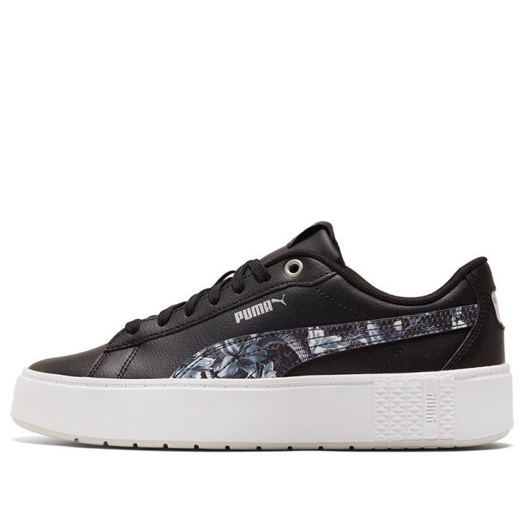 (WMNS) PUMA Smash Platform v2 Untamed Su Sneakers Black 368885-02
