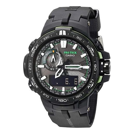 CASIO Solar Powered Sports Mens BlackGreen Analog PRW-6000Y-1A