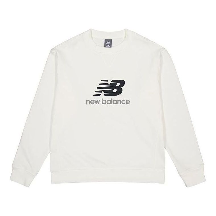 New Balance NB Essentials Sweatshirt Asia Sizing 'White' AMT41356-SST