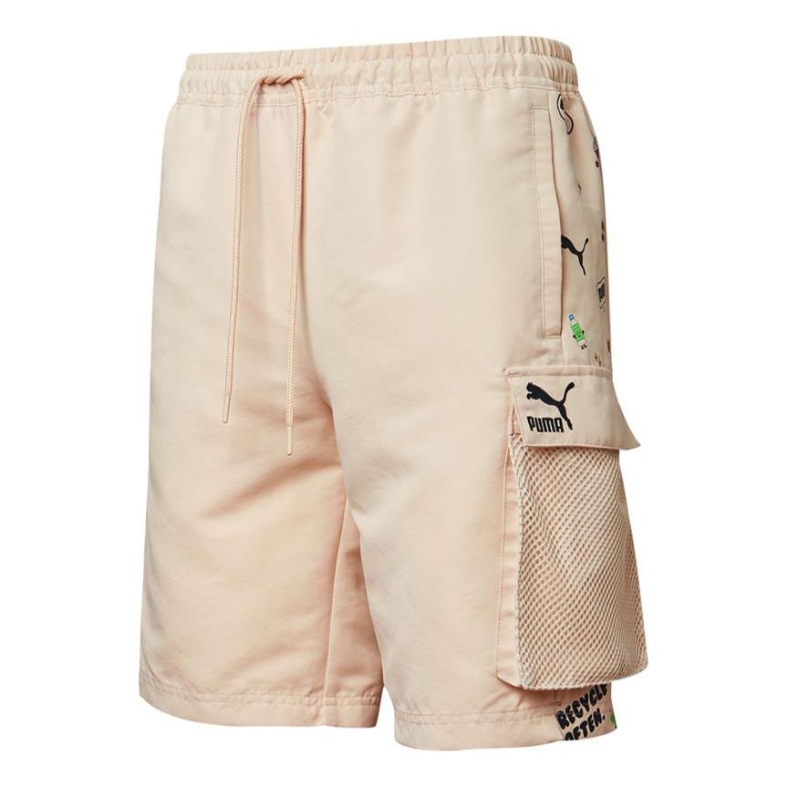 PUMA Awareness Cargo Woven Shorts 'Beige Black' 532038-68