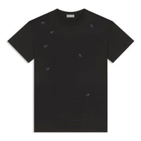Men's DIOR SS21 Round Neck Short Sleeve Black 733J603W4215-C900