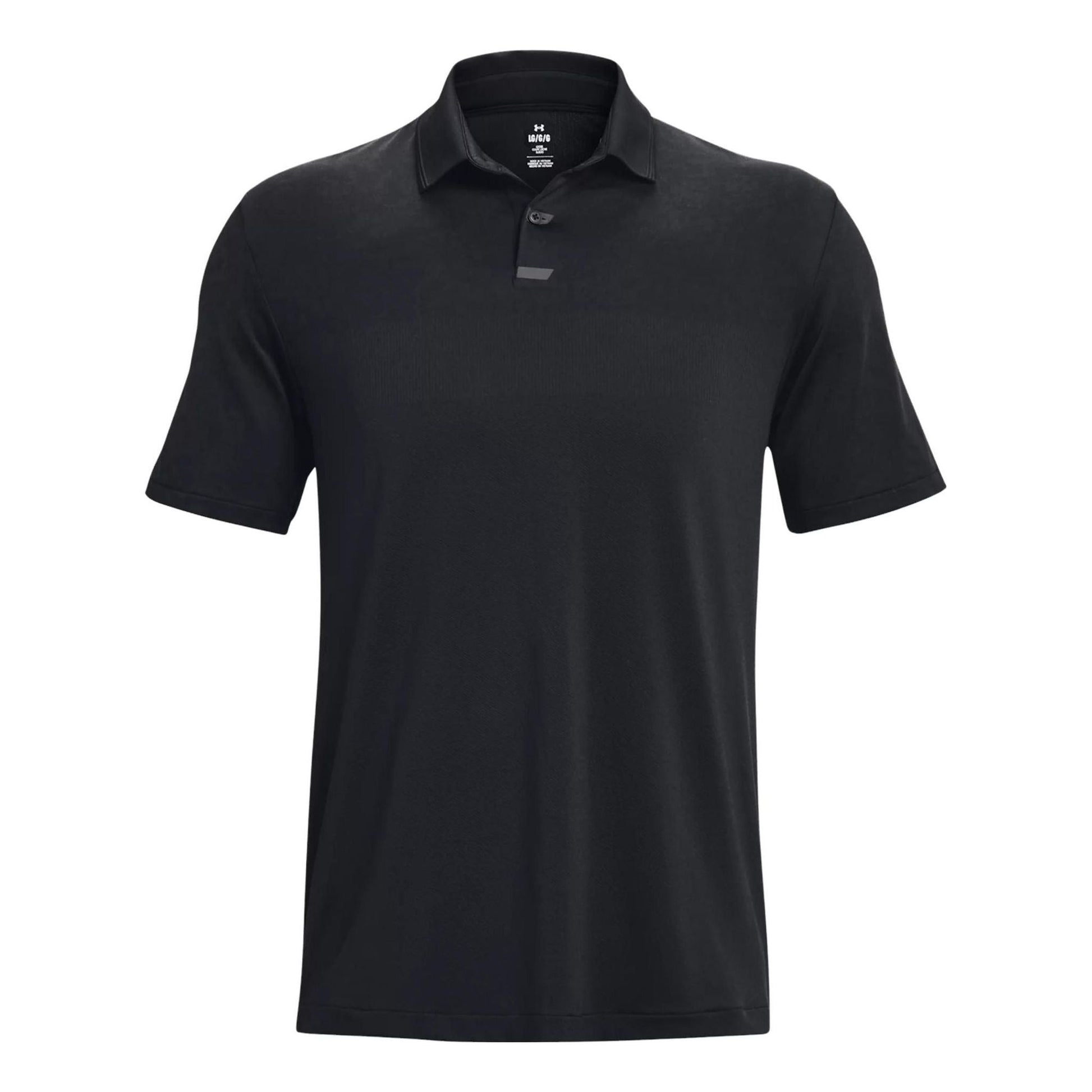Under Armour Tour Tips Jacquard Polo Shirt 'Black' 1379737-001