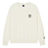 New Balance Logo Print Sweatshirt Asia Sizing 'White' AMT23330-CIC