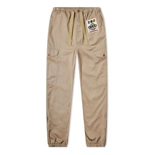 Gucci Nautical Logo Trousers For Men Khaki 591054-ZADBP-9772