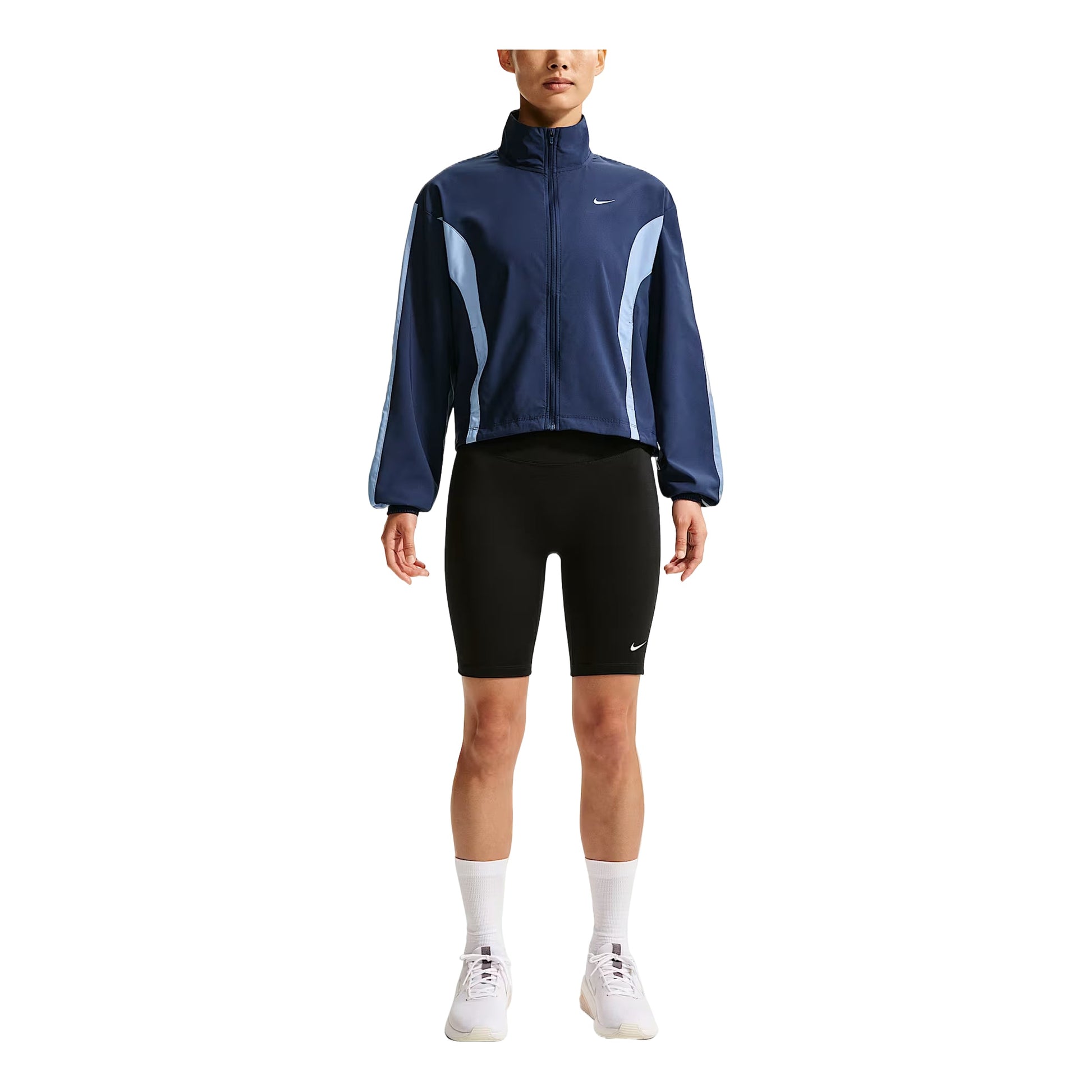 (WMNS) Nike One Woven Jackets 'Midnight Navy Aluminum White' IV5394-410