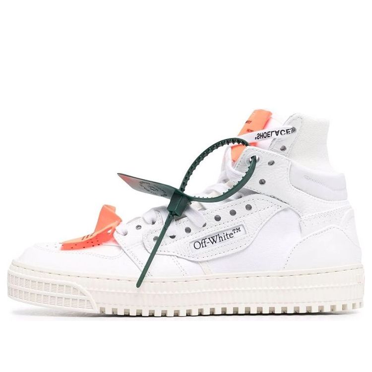 (WMNS) Off-White Off Court 3.0 Leather Canvas Sneaker 'White Orange' OWIA112C99LEA0010120