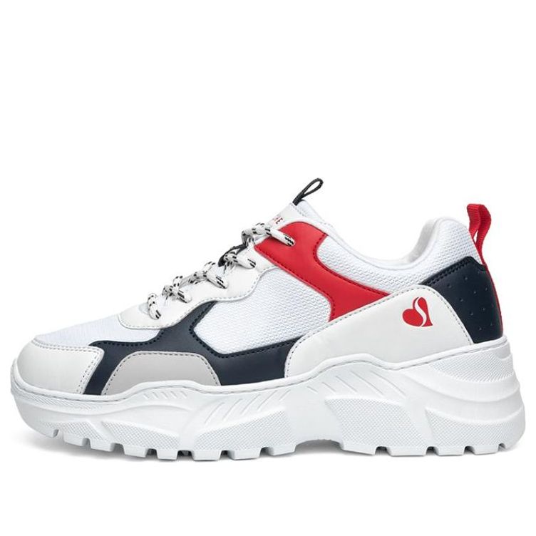 (WMNS) Skechers B-Rad Running Shoes White/Red 155056-WNVR
