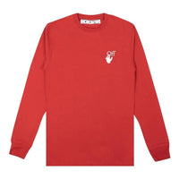 Off-White Cut Here Long-Sleeve T-Shirt 'Red' OMAB001F20FAB0062501