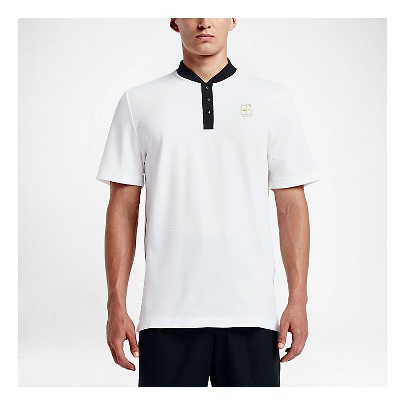 Nike Court Polo Shirt 'White Black' 743996-100