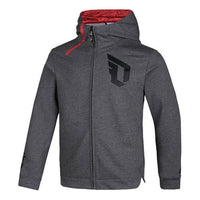adidas Printing Pattern Basketball Sports Hooded Jacket Gray CG0875