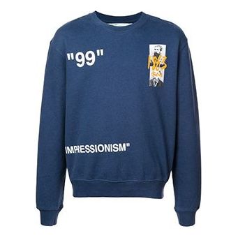 Off-White SS19 99 Summer 1863 Crew Neck sweatshirt OMBA025R19B970093088