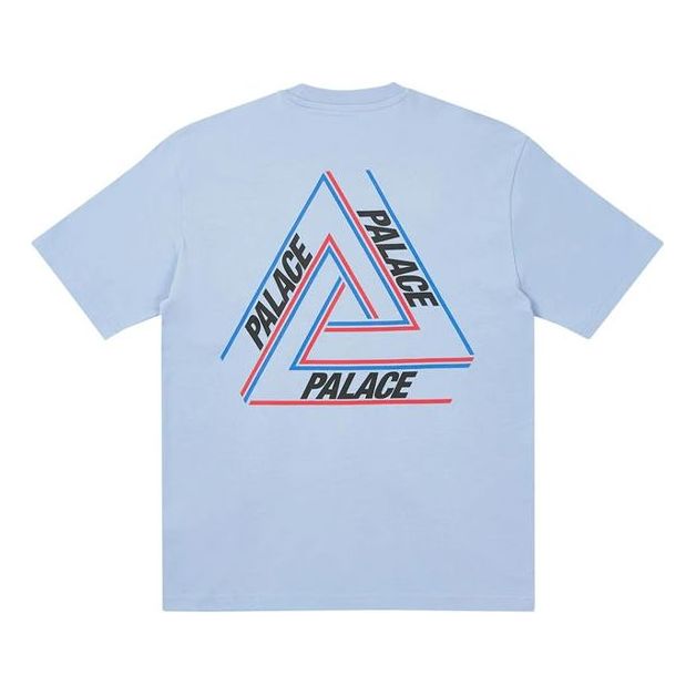 PALACE Unisex Basically A Tri-freg Baby Printing Round-neck Blue P20TS005