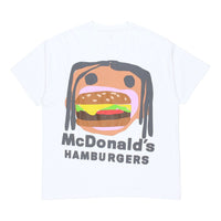 Men's Travis Scott Cactus Jack x CPFM 4 CJ Crossover Pattern Round Neck Short Sleeve White TC-260