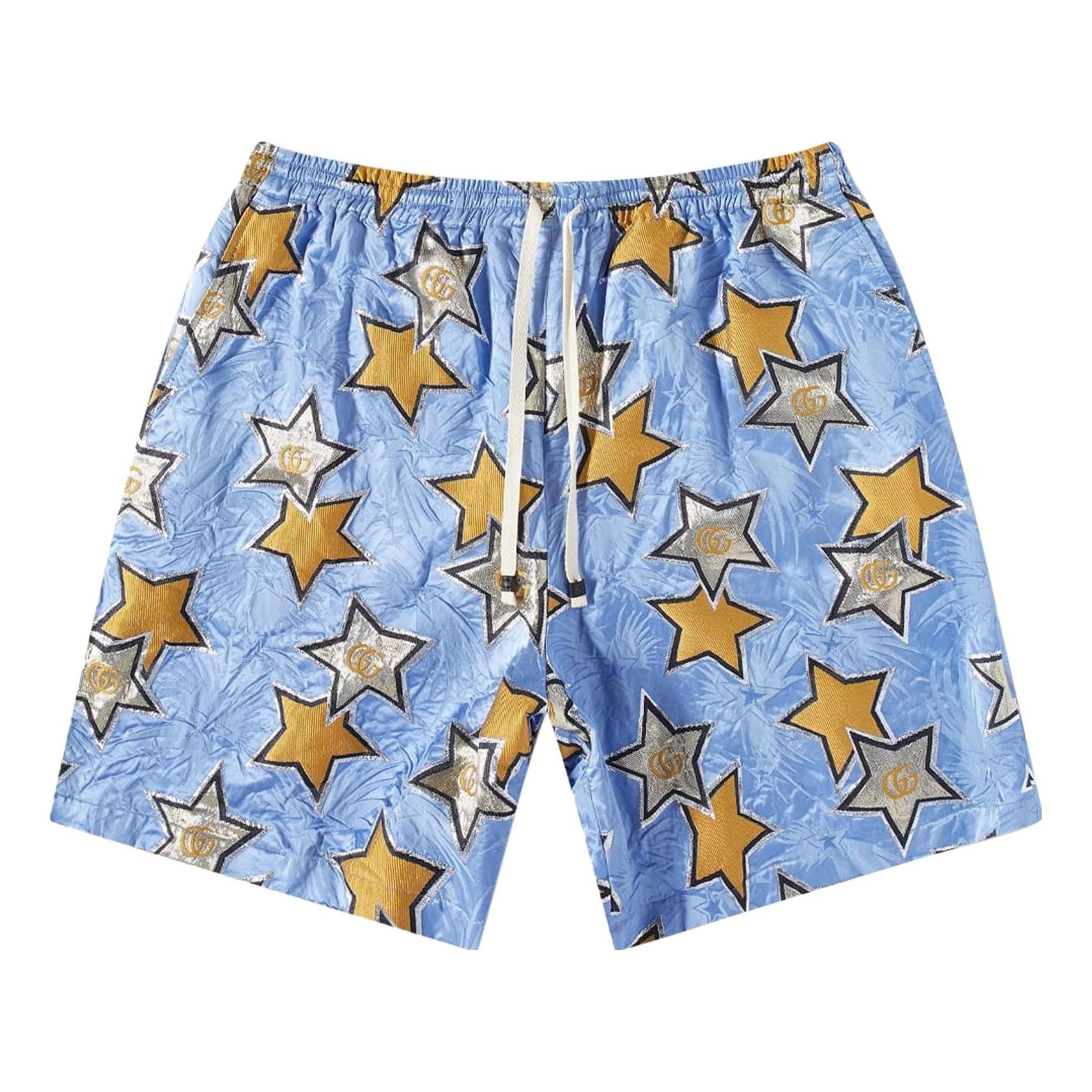 Gucci GG Star Pattern Short 'Azure Gold' 666526-Z8ARH-4394