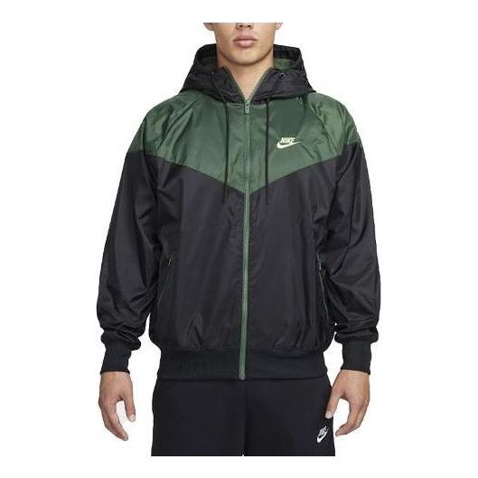 Nike Sportswear Windrunner Jacket 'Black Green' DA0002-016