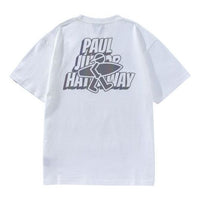 PJ's Vigor Laser Alphabet Pattern Basic Casual Short Sleeve Unisex White 20SSTS1001-P