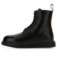 Alexander McQueen Patent Leather Platform Boots 'Black' 663528WHX5R1324