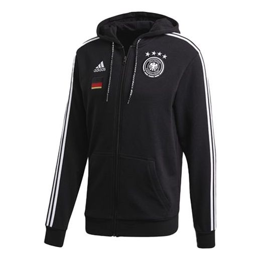 adidas Germany National Team Soccer/Football Sports Jacket Black FI1455