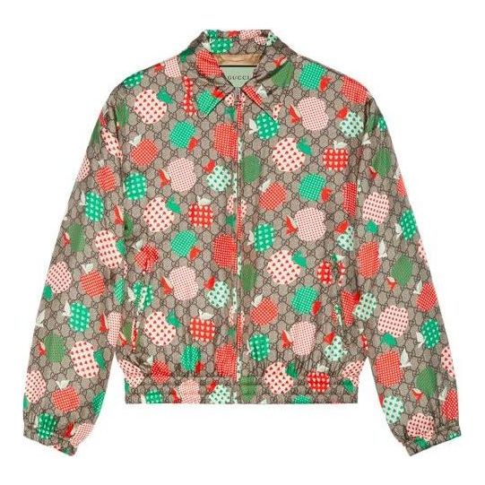 Gucci Les Pommes Nylon Shirt Jacket 'Beige' 663648-ZAHC2-2110