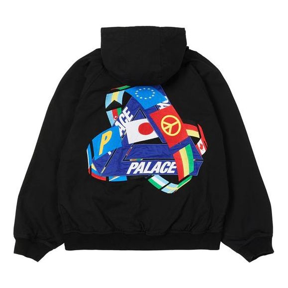 PALACE Triflag Hooded Jacket Triangle Pattern Unisex Black P20JK107