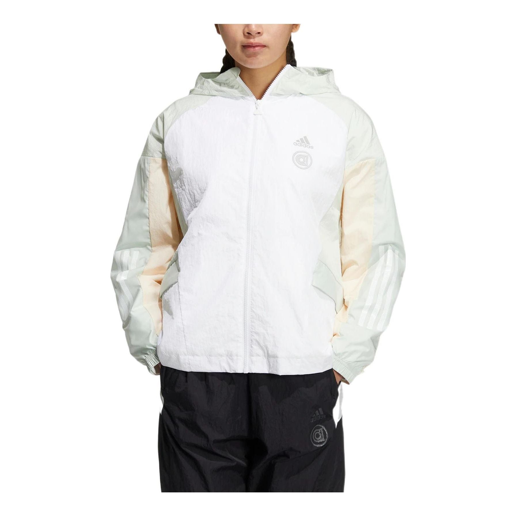 (WMNS) adidas Ust Woven Jacket Asia Sizing 'White' HM5279