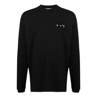 Men's Off-White FW22 Pattern Logo Printing Long Sleeves Version Black OMAB032S21JER00210011001